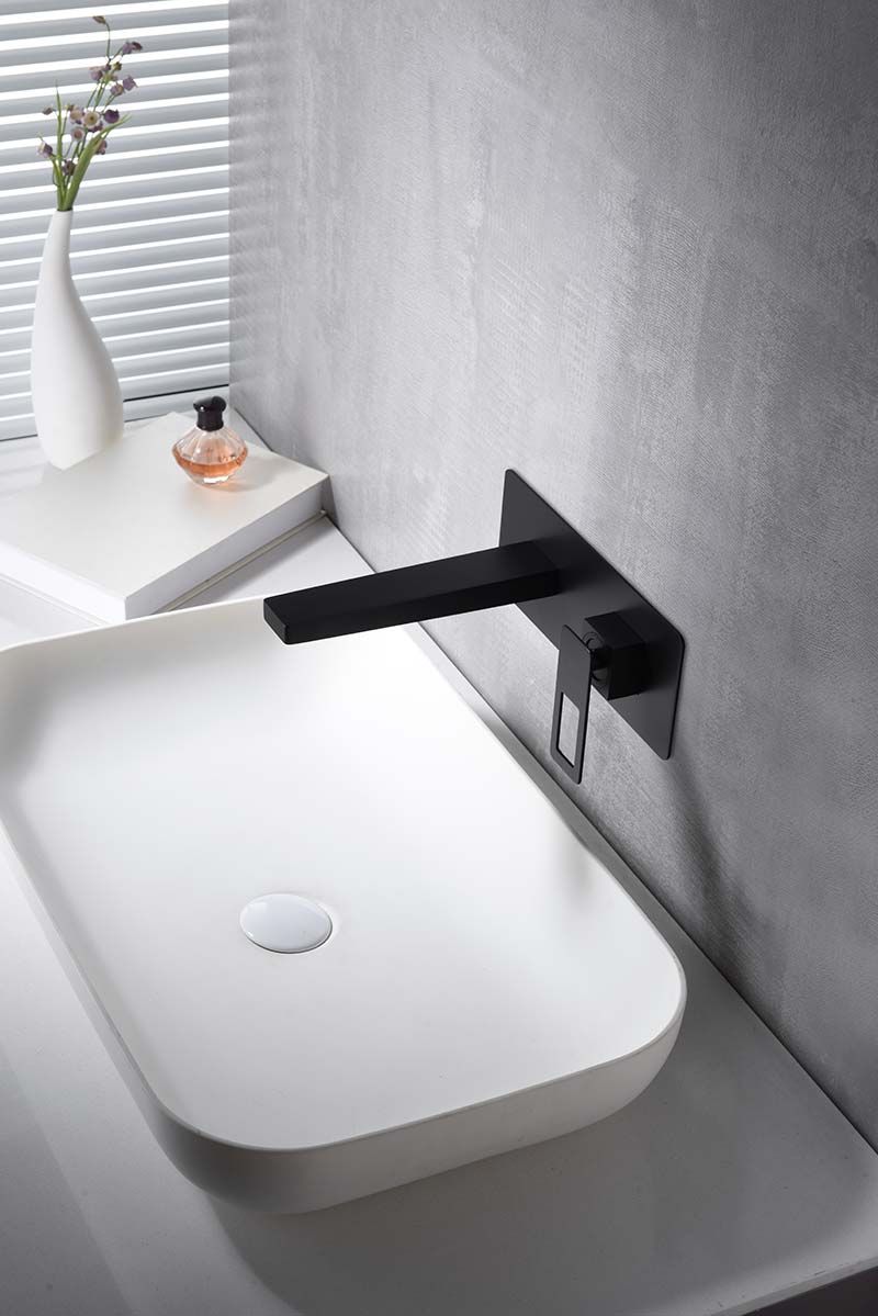 Imex Sweden matte black built-in sink faucet