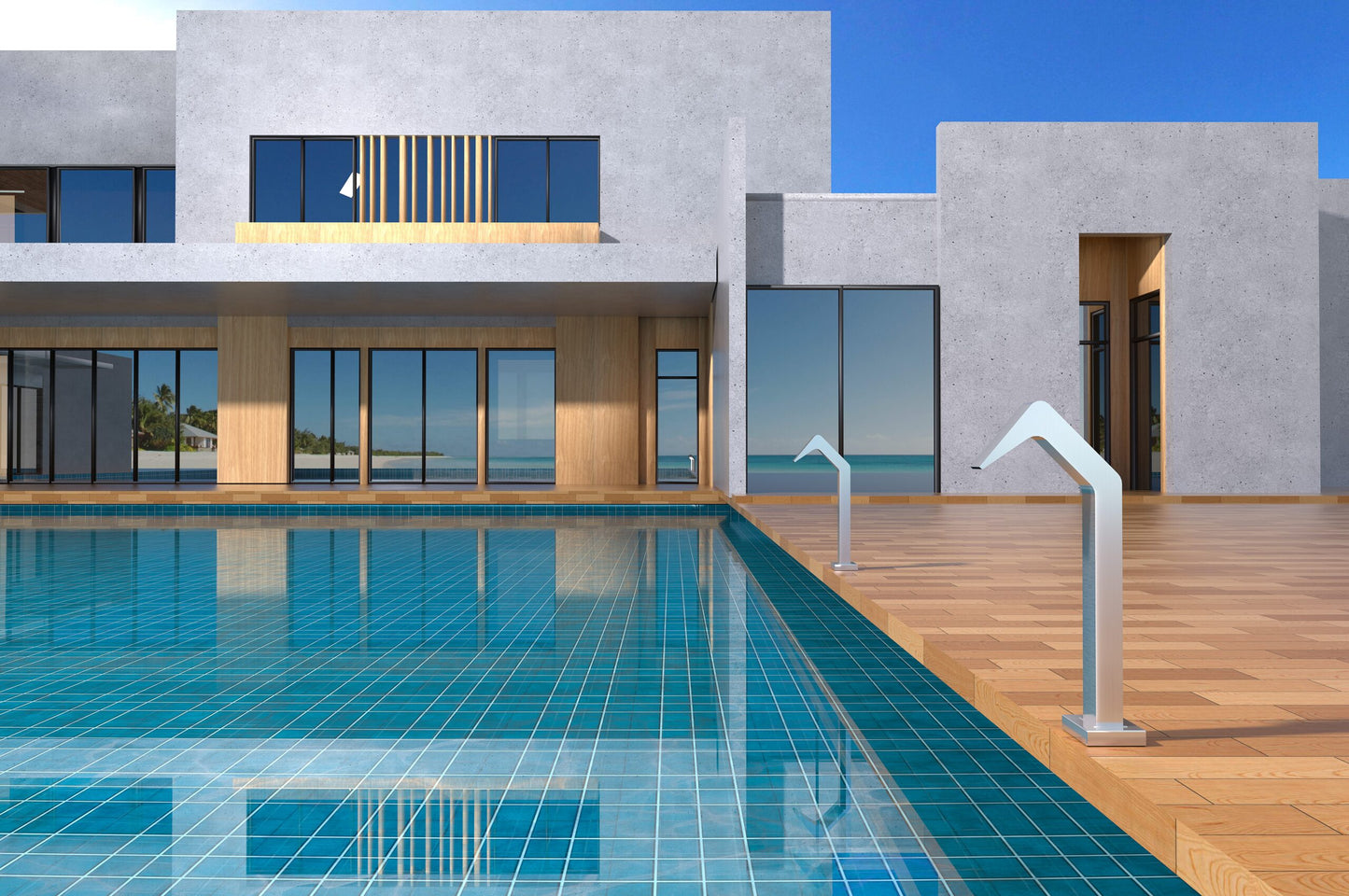 Cascada Piscina Acero Inox S.316 Serie Niagara | Acero – Poolimex