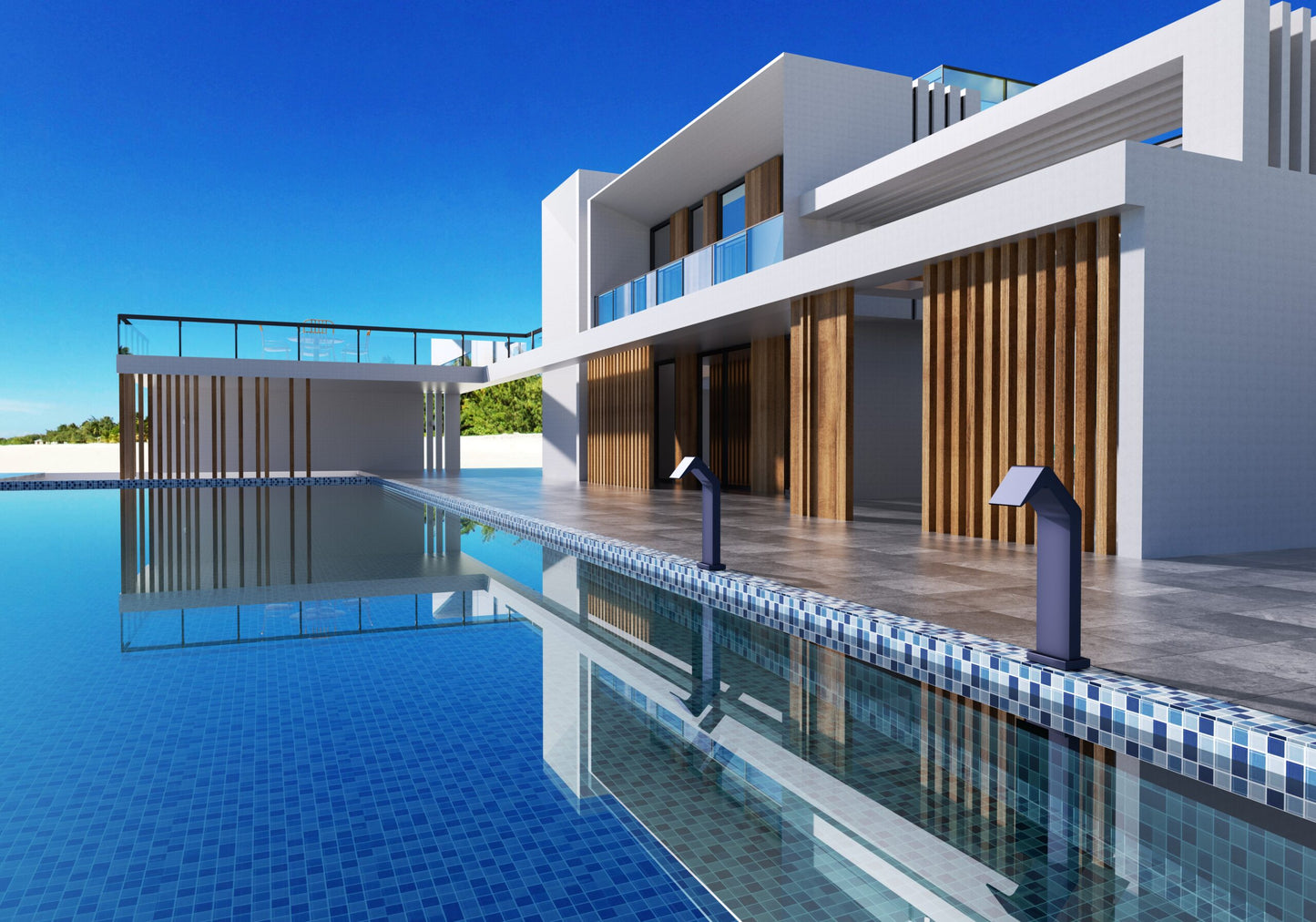 Niagara Blue Ocean 316 Stainless Steel Large Pool Waterfall | Poolimex