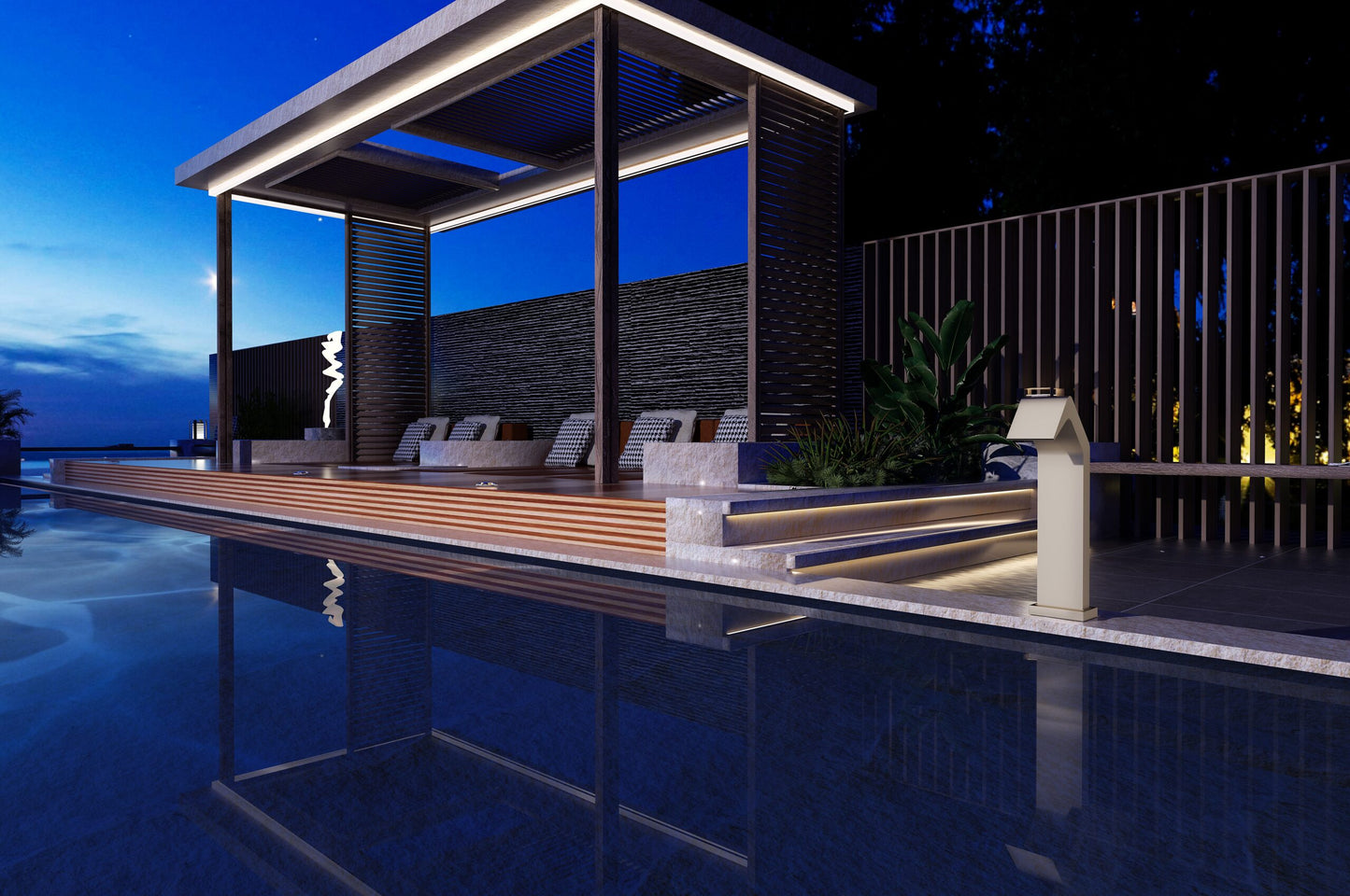 Niagara Moka Large Pool Waterfall | 316 Stainless Steel | Poolimex