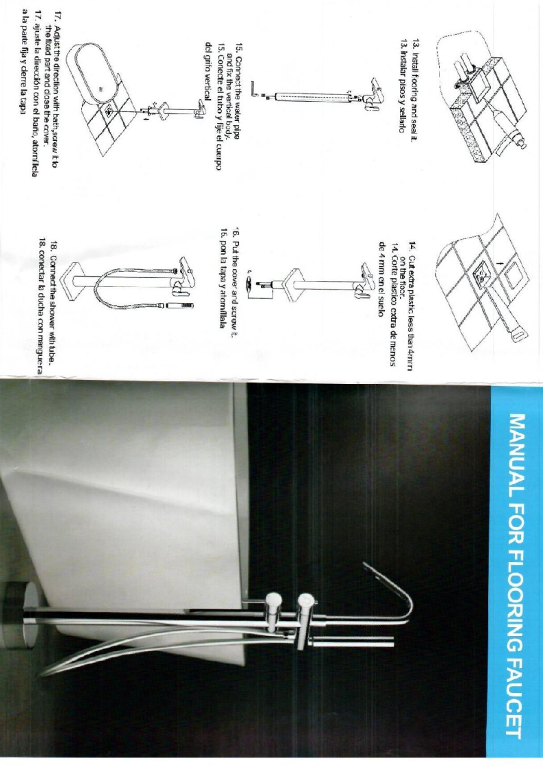 Corcega Black Gun Metal freestanding bathtub faucet by Imex