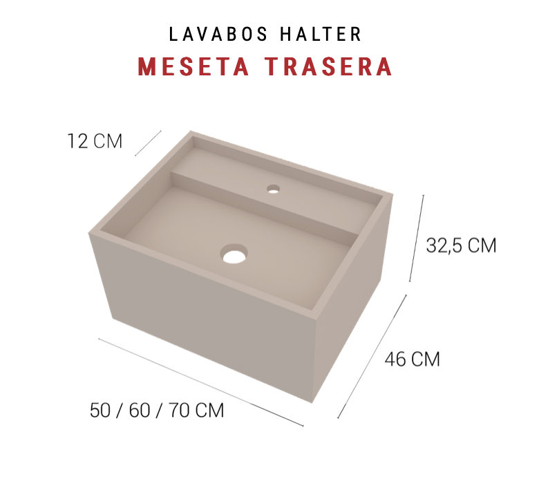 Halter back-mounted washbasin by Maderó Atelier