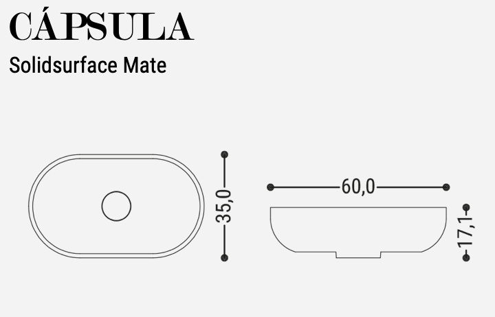 Lavabo Sobreencimera Cápsula - Fabricación Española | Maderó Atelier