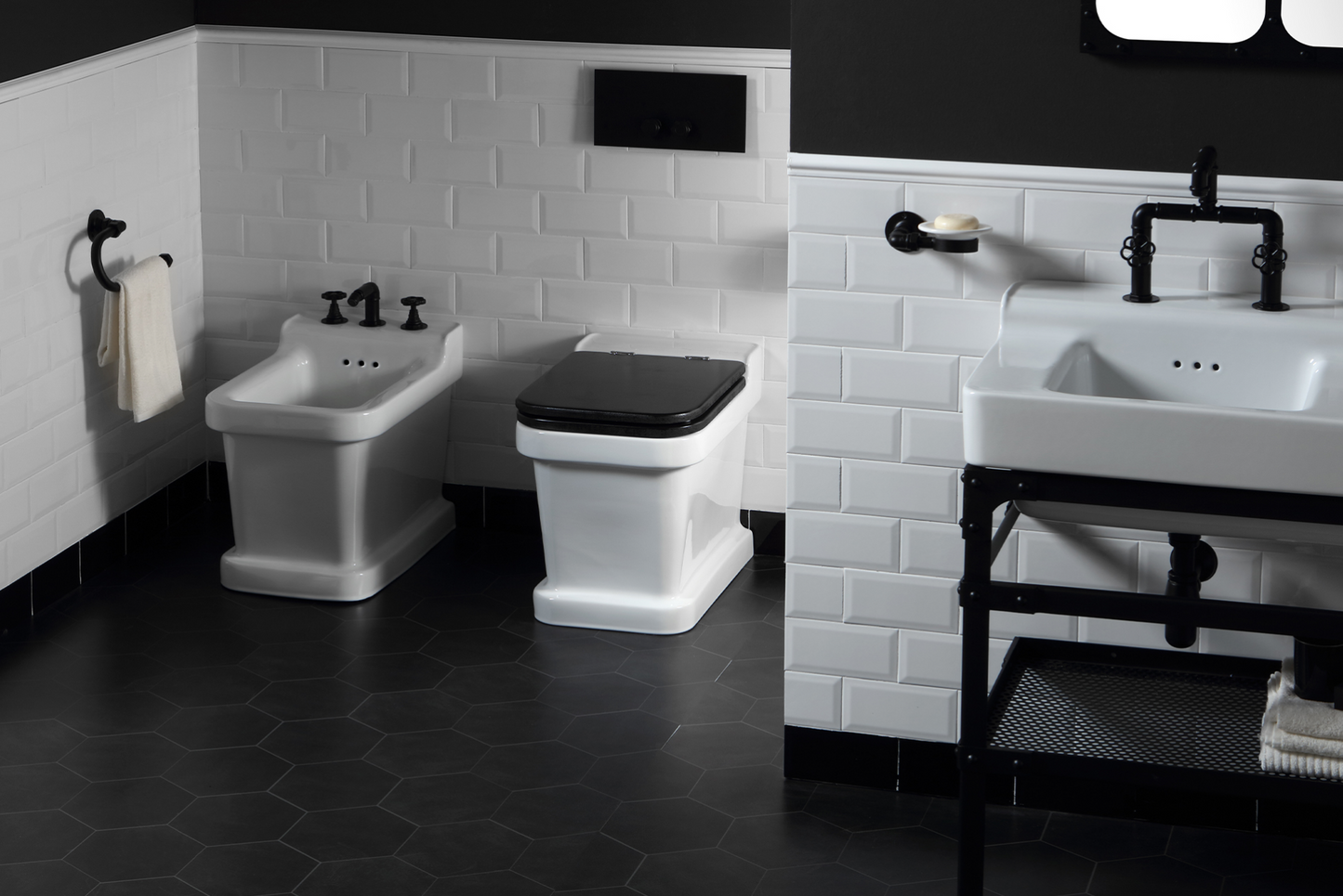 Industrialis floor-standing ceramic WC in the Industrial style by Balneo Toscia