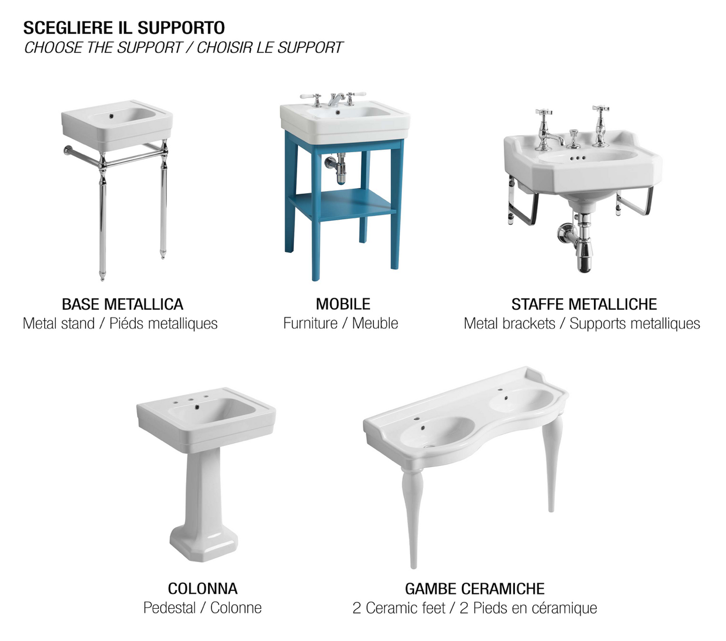 Classic style double bowl ceramic washbasin