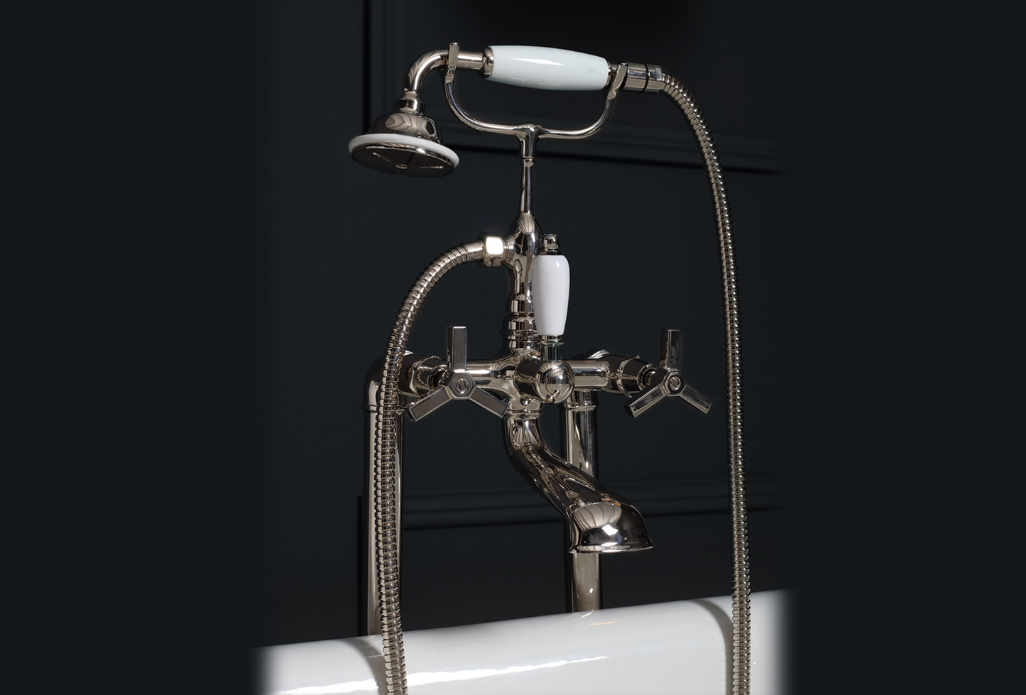 Balneo Toscia RV111 freestanding bathtub faucet in vintage style