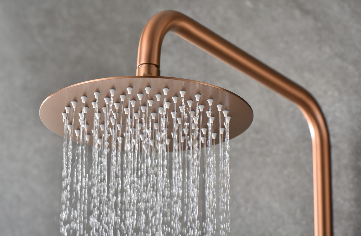 Imex Monza Brushed Rose Gold Thermostatic Shower Bar Faucet