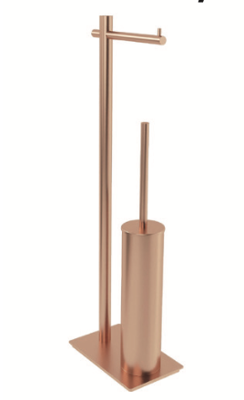 Escobillero con Portarrollos Practic Acero Inox - Medimex