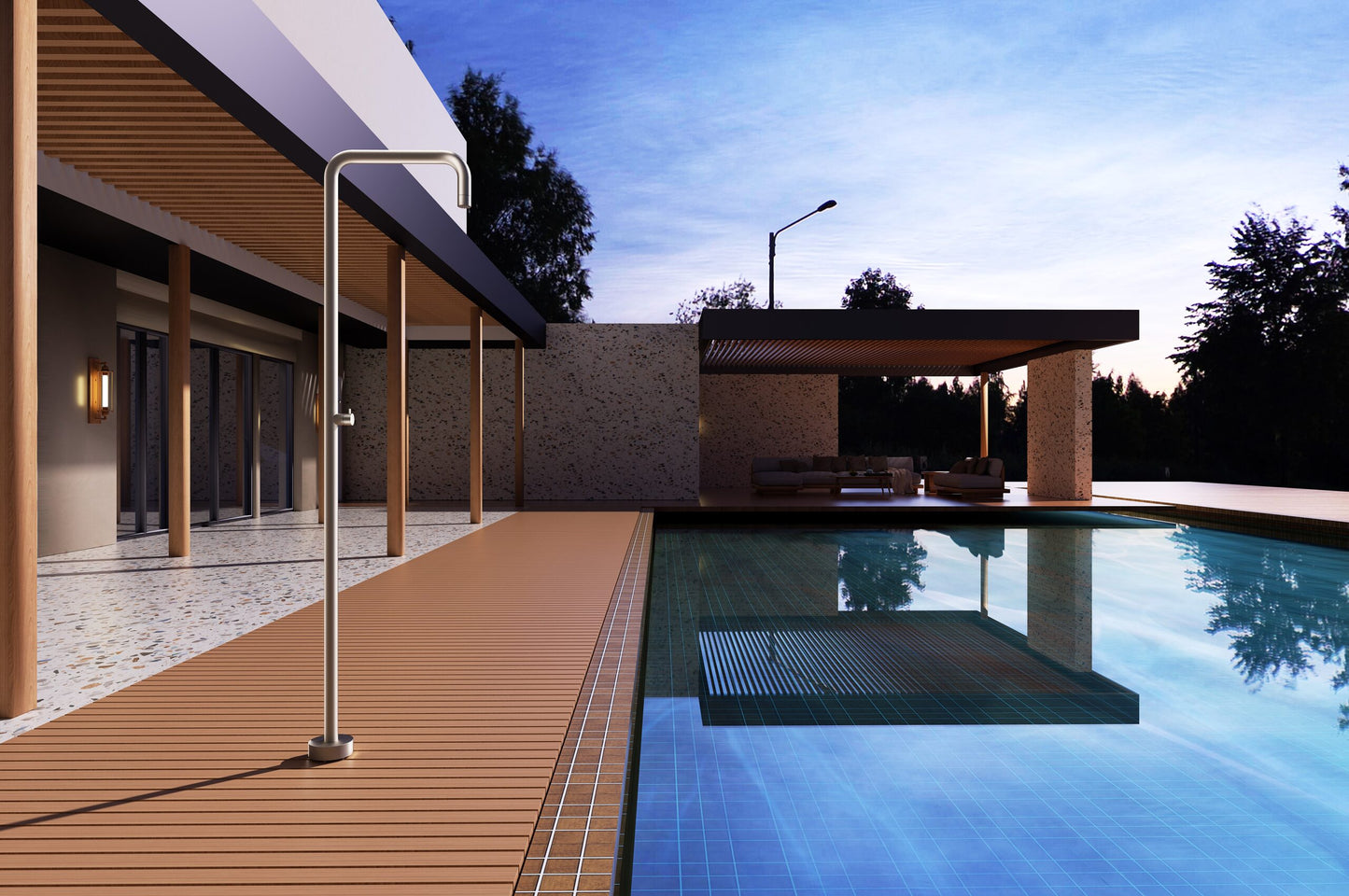 Outdoor Shower Stainless Steel 316 Utah Series | Moka – Poolimex