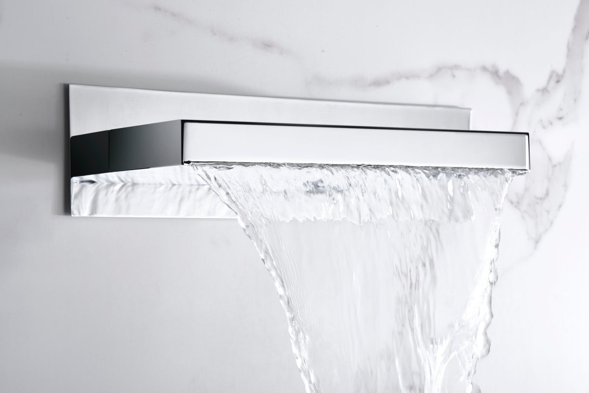 Rociador de ducha cascada cromado de 30 cm | Imex RDF003