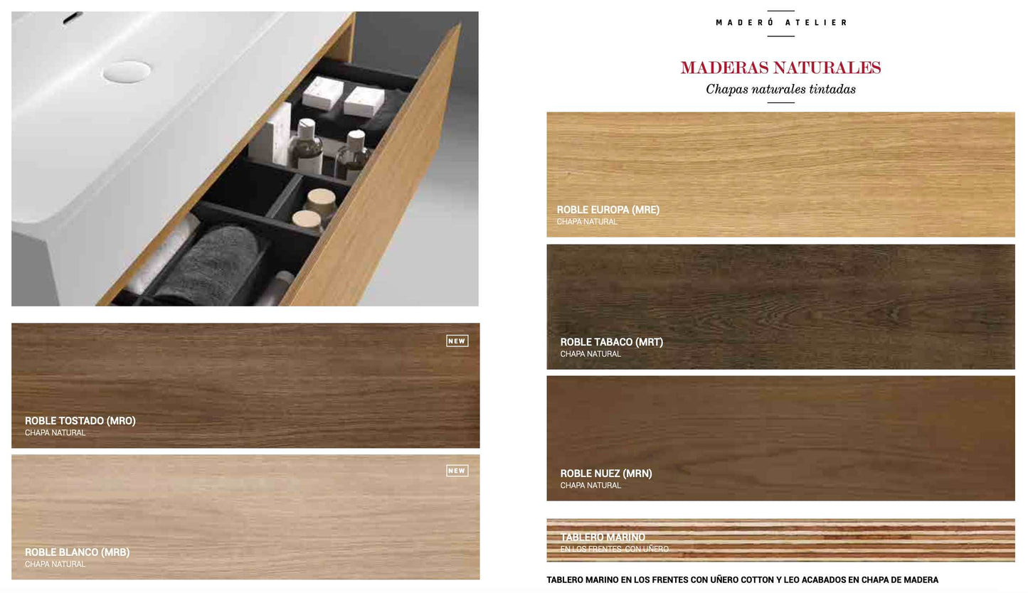 acabados maderas naturales muebles Madero Atelier