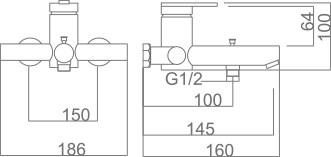 Imex Roma chrome bathroom and shower faucets