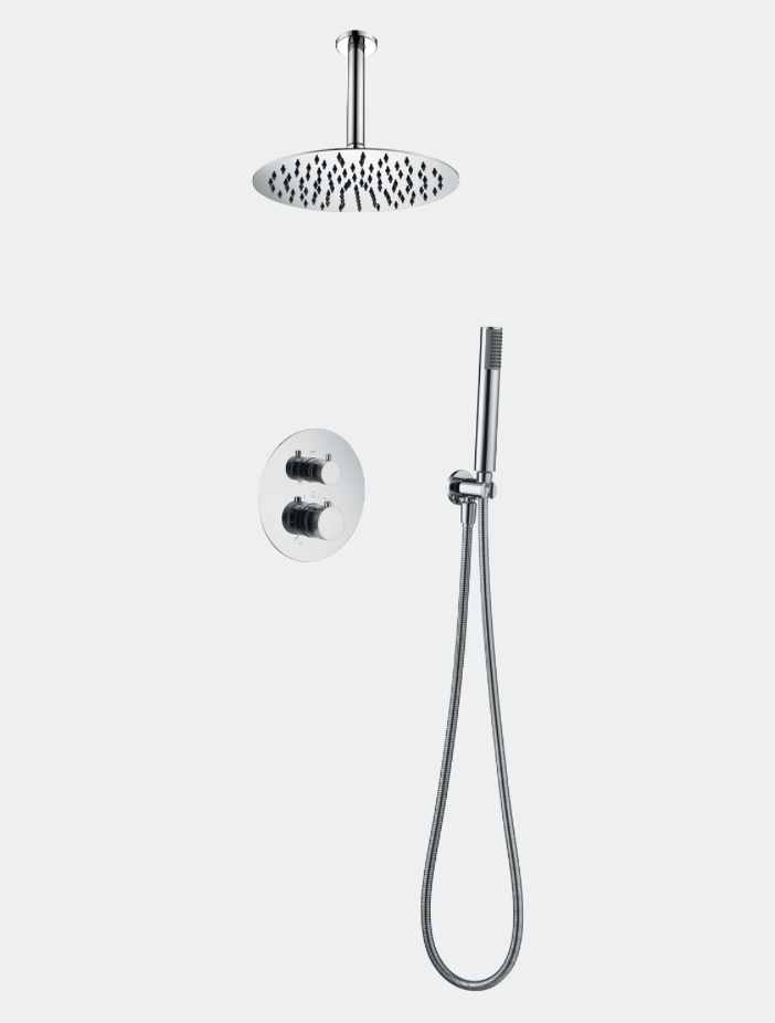 conjunto ducha empotrado termostatico Top cromado