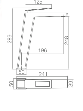 Imex Sweden matte black tall basin mixer taps