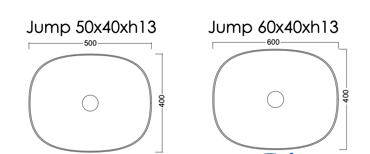 Jump modern style countertop ceramic washbasin