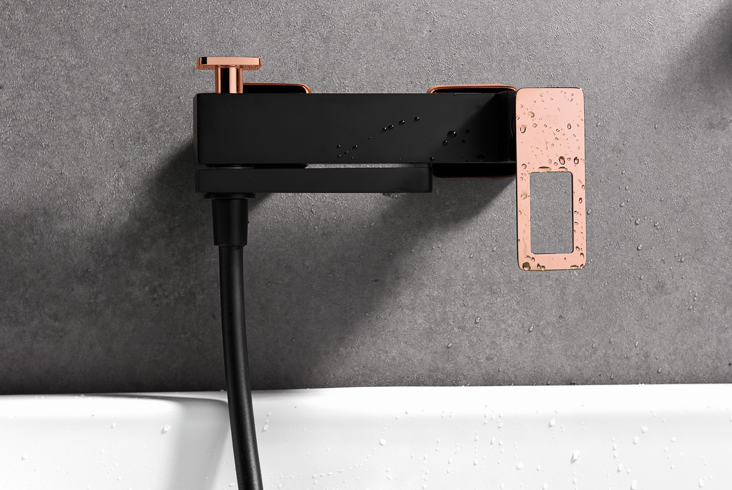 Sweden single-lever bathtub and shower faucets black rose gold