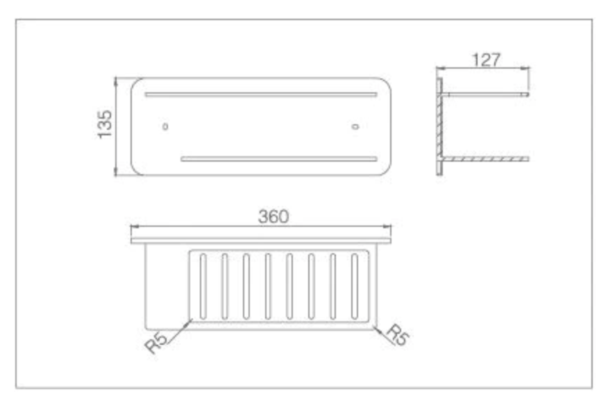 Porte-savon carré série Imex Bethari