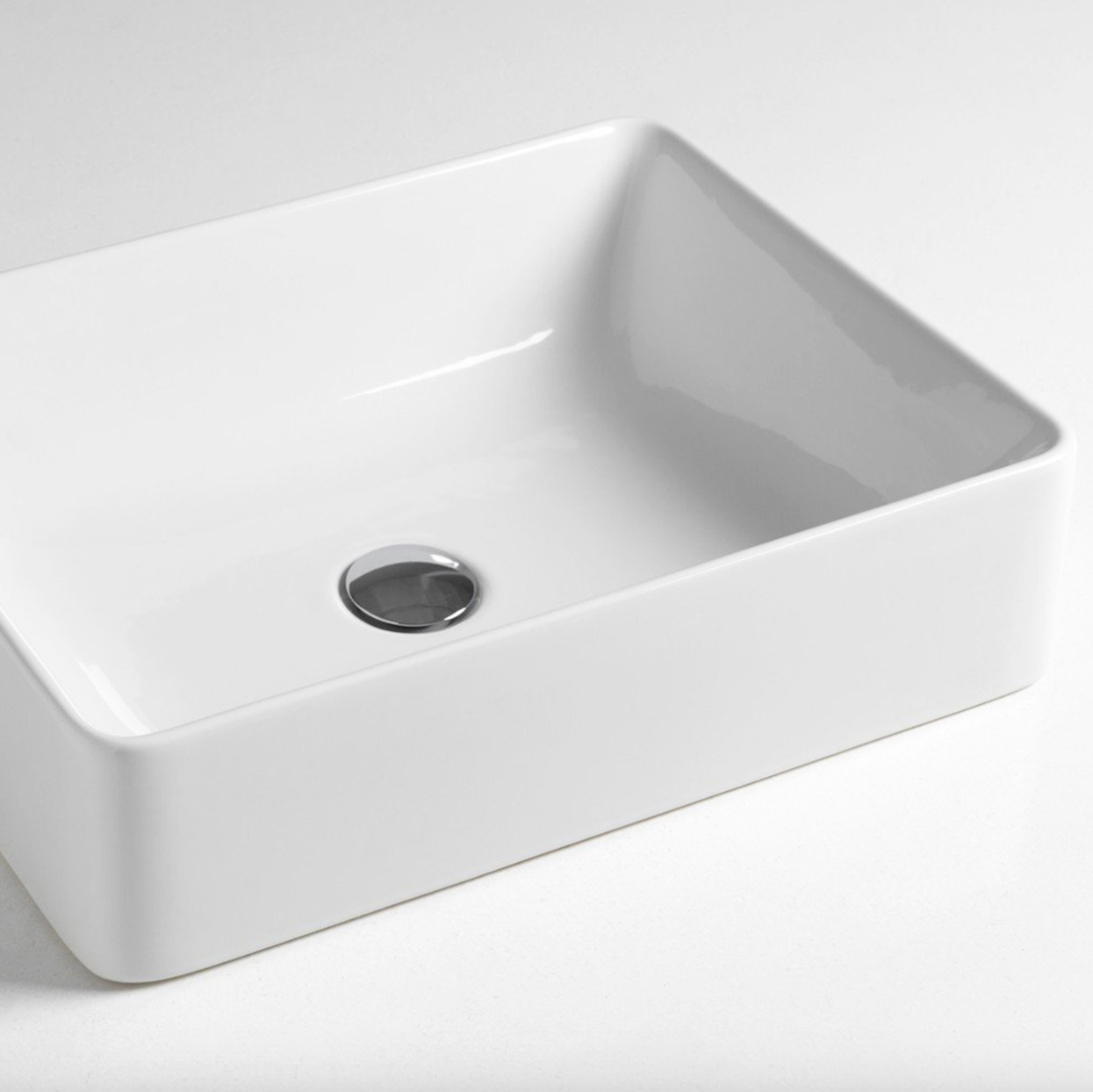Slide countertop ceramic washbasin by Balneo Toscia