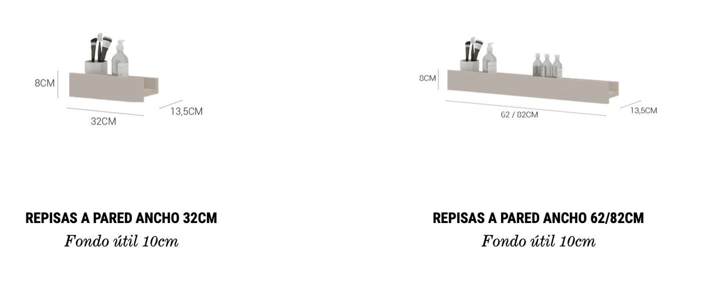 Kimono lacquered wall shelf by Maderó Atelier