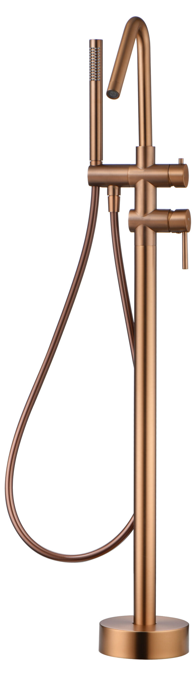 griferia bañera exenta Corcega oro rosa cepillado