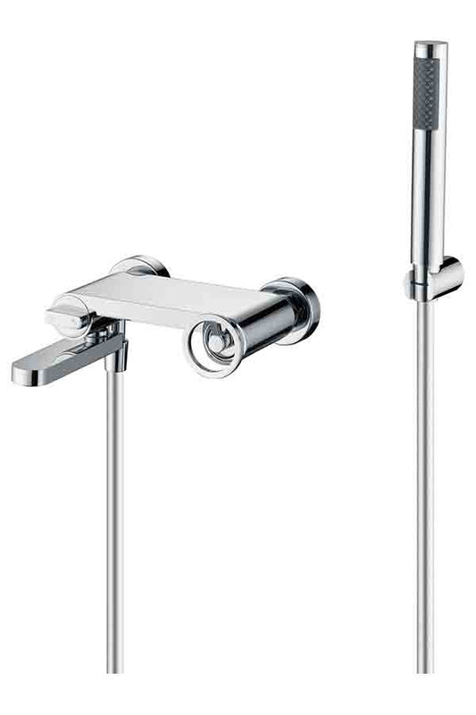 Olimpo chrome bath and shower faucets by Imex 
