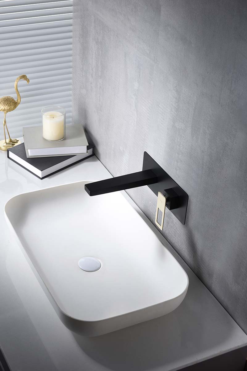 Imex Sweden black gold built-in sink faucet 