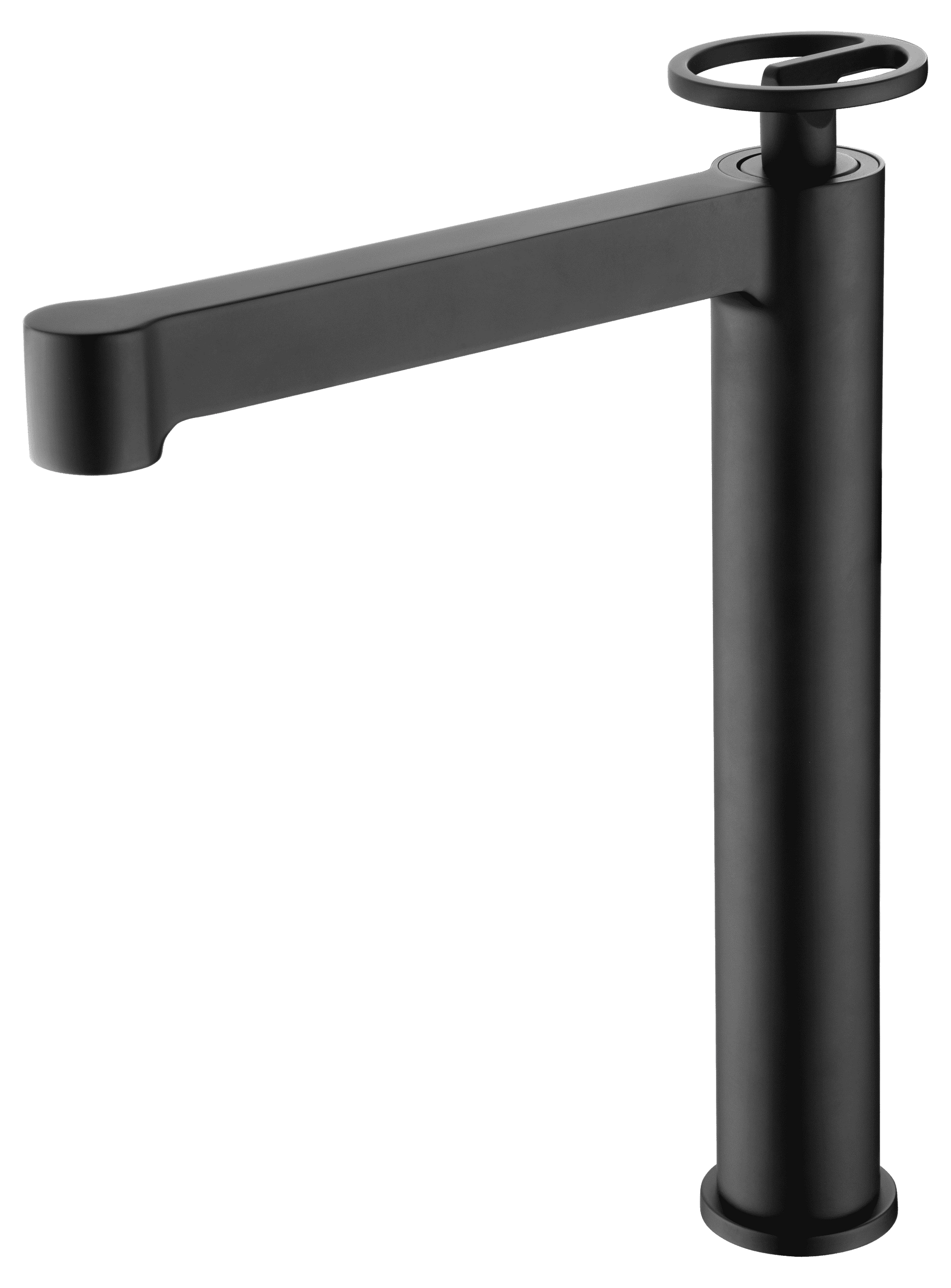 grifo lavabo alto Olimpo negro mate