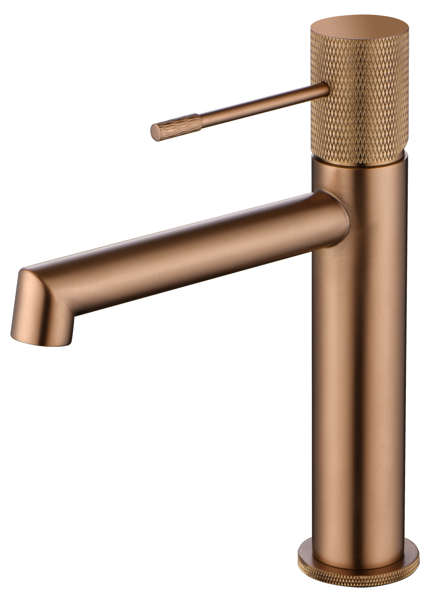 Grifería Monomando Lavabo Line Oro Rosa Cepillado - Imex