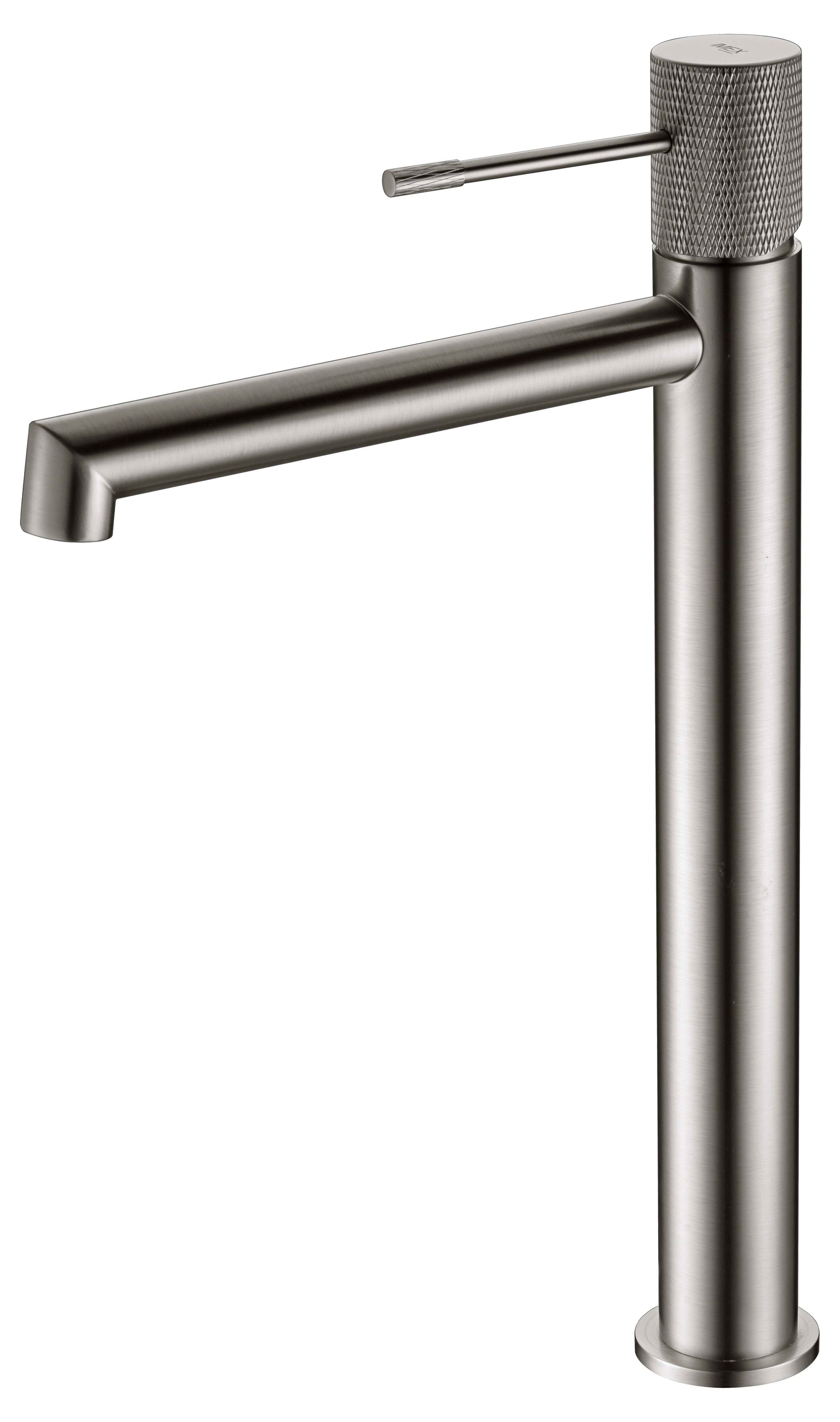 grifo Line lavabo alto niquel cepillado