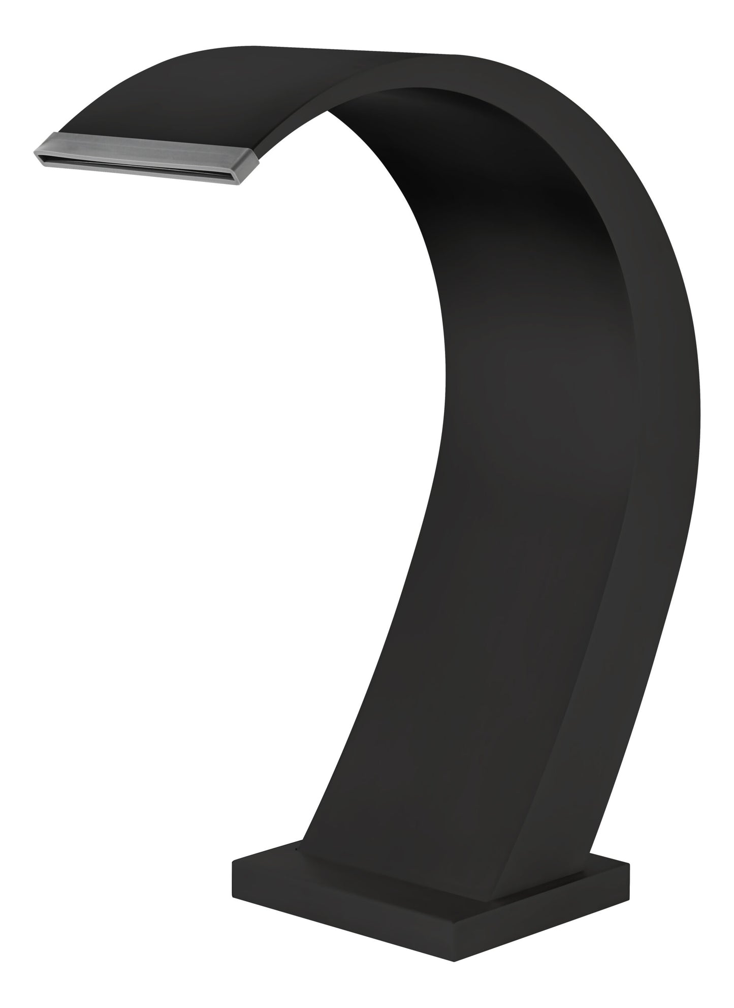 Iguazu Curved Pool Waterfall | Matte Black S.316 Stainless Steel – Poolimex