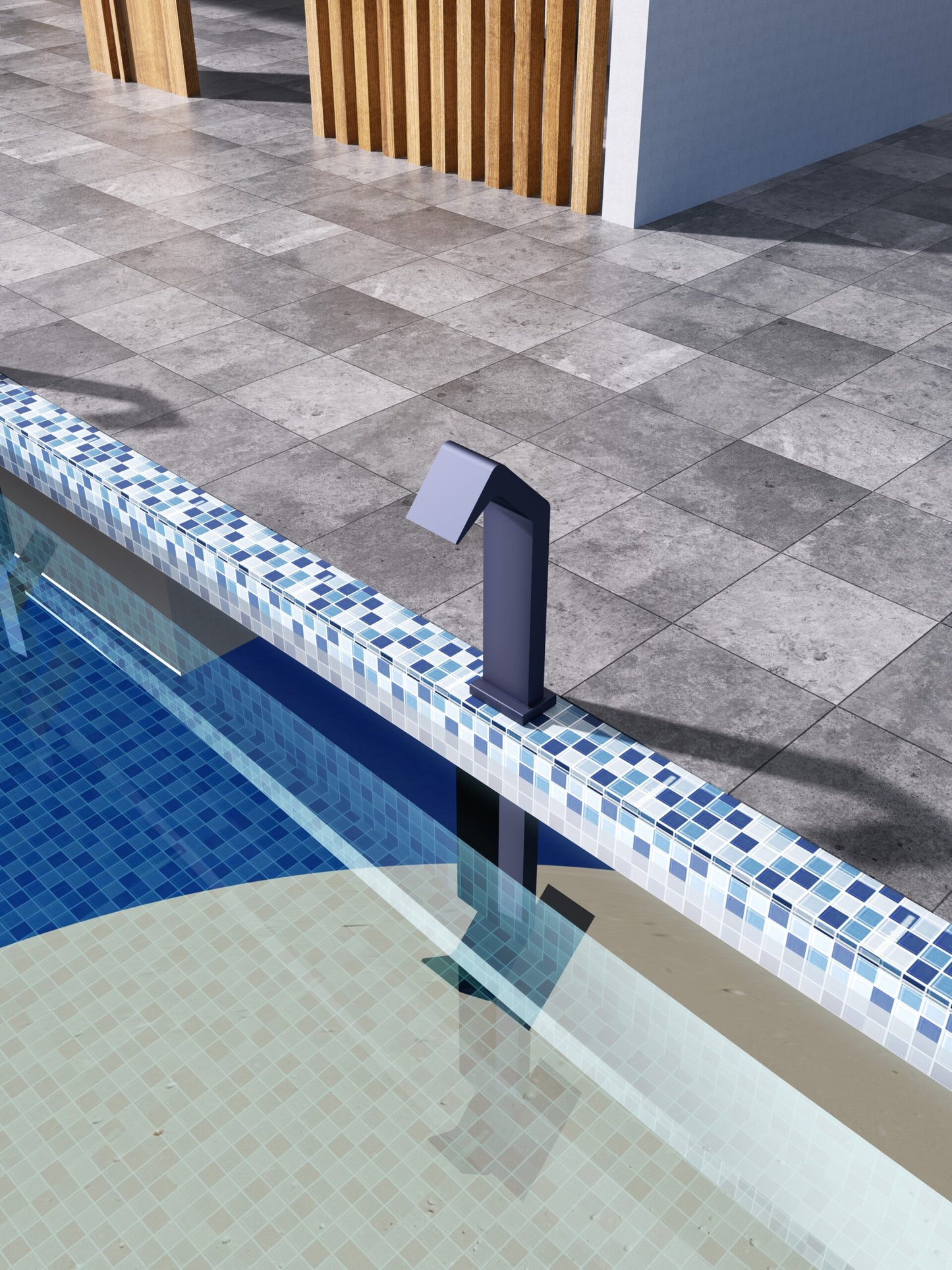 Niagara Blue Ocean 316 Stainless Steel Large Pool Waterfall | Poolimex