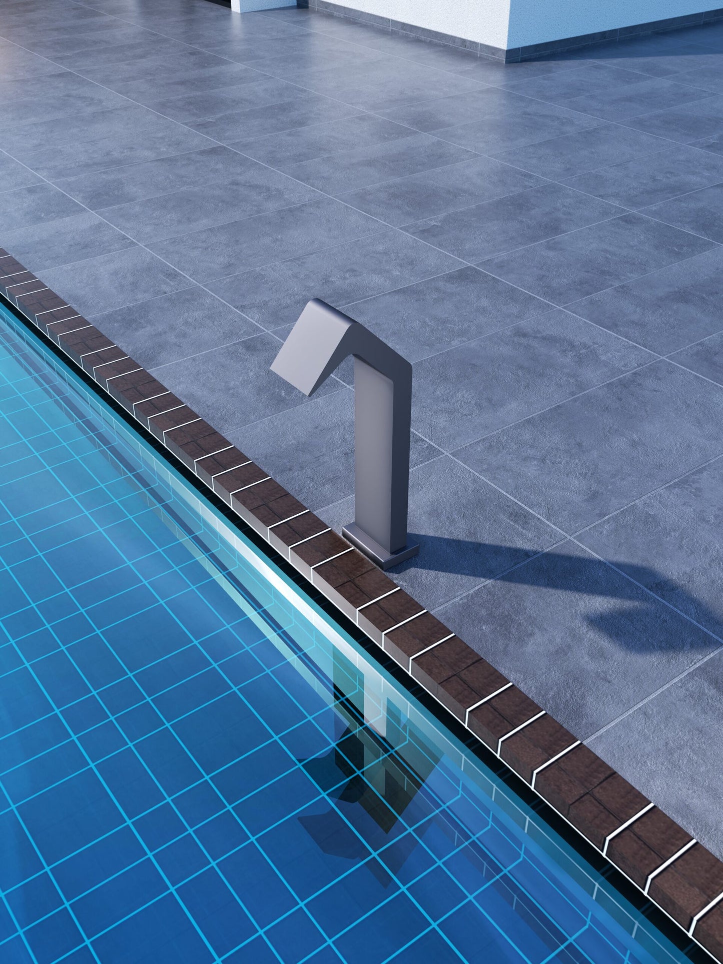 Niagara Cobalt Grey Grande Swimming Pool Waterfall | 316 Stainless Steel | Poolimex