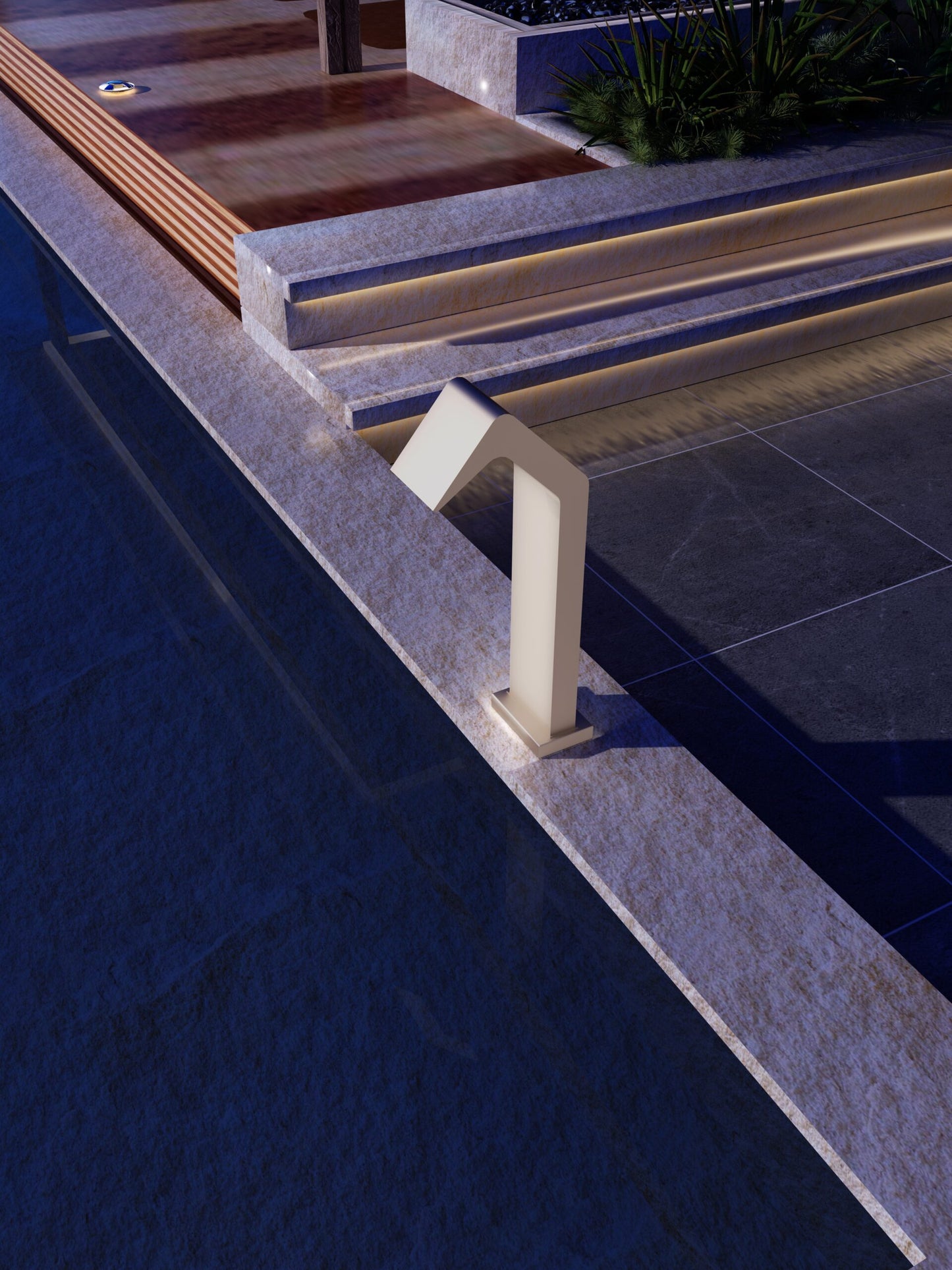 Niagara Moka Large Pool Waterfall | 316 Stainless Steel | Poolimex