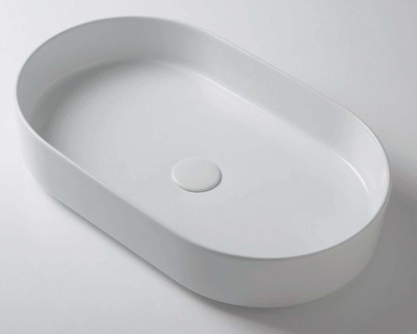 Lavabo Sobreencimera Modul60 Cerámica Ovalado 60cm - Balneo Toscia