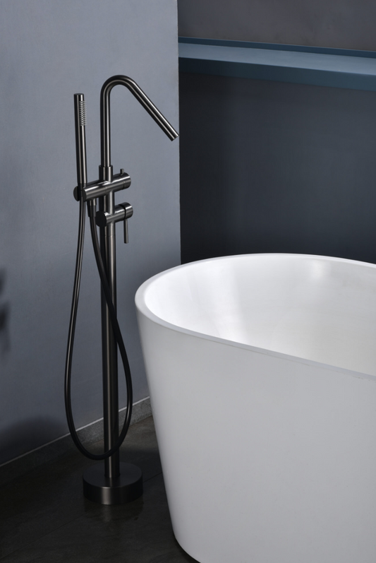 Corcega Black Gun Metal freestanding bathtub faucet by Imex