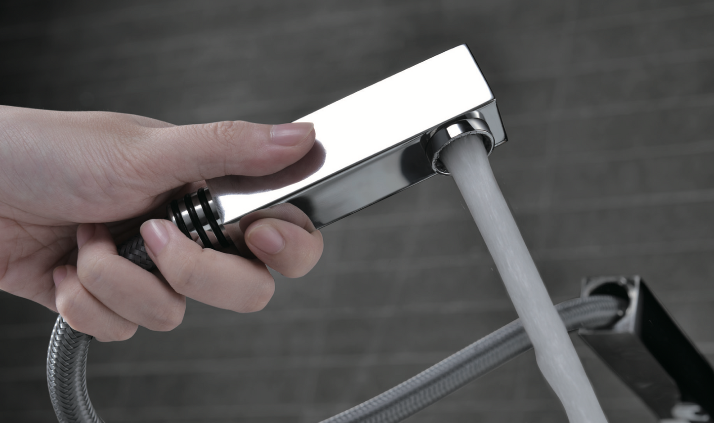 Imex Constanza single-lever pull-out chrome kitchen faucet