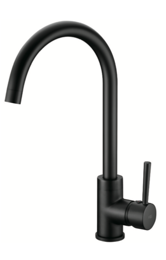 Imex Lyon matte black single-lever kitchen faucet