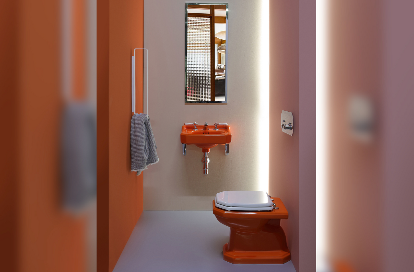 WC/bidet au sol en céramique Provence 700 de Balneo Toscia Style classique