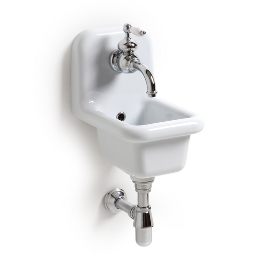 26cm mini vintage style ceramic washbasin by Balneo Toscia