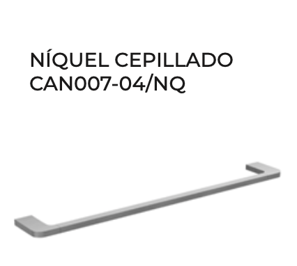 Toallero 50cm Nova | Acero Inox 304 | 6 Acabados | Medimex
