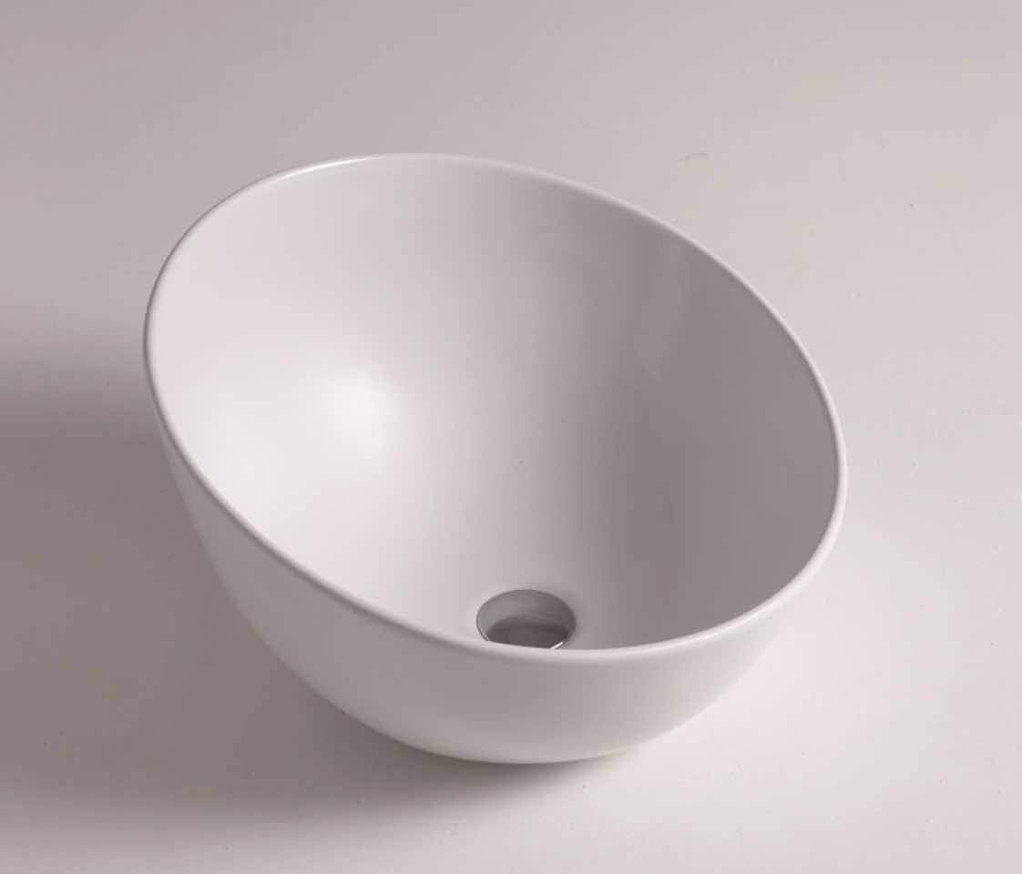 Lavabo Sobreencimera Bowl 5 Cerámica Redondo 41cm Alto - Balneo Toscia