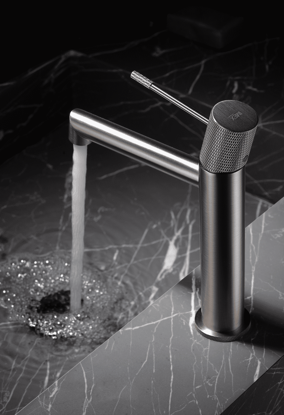 Grifería Monomando Lavabo Line Níquel Cepillado - Imex