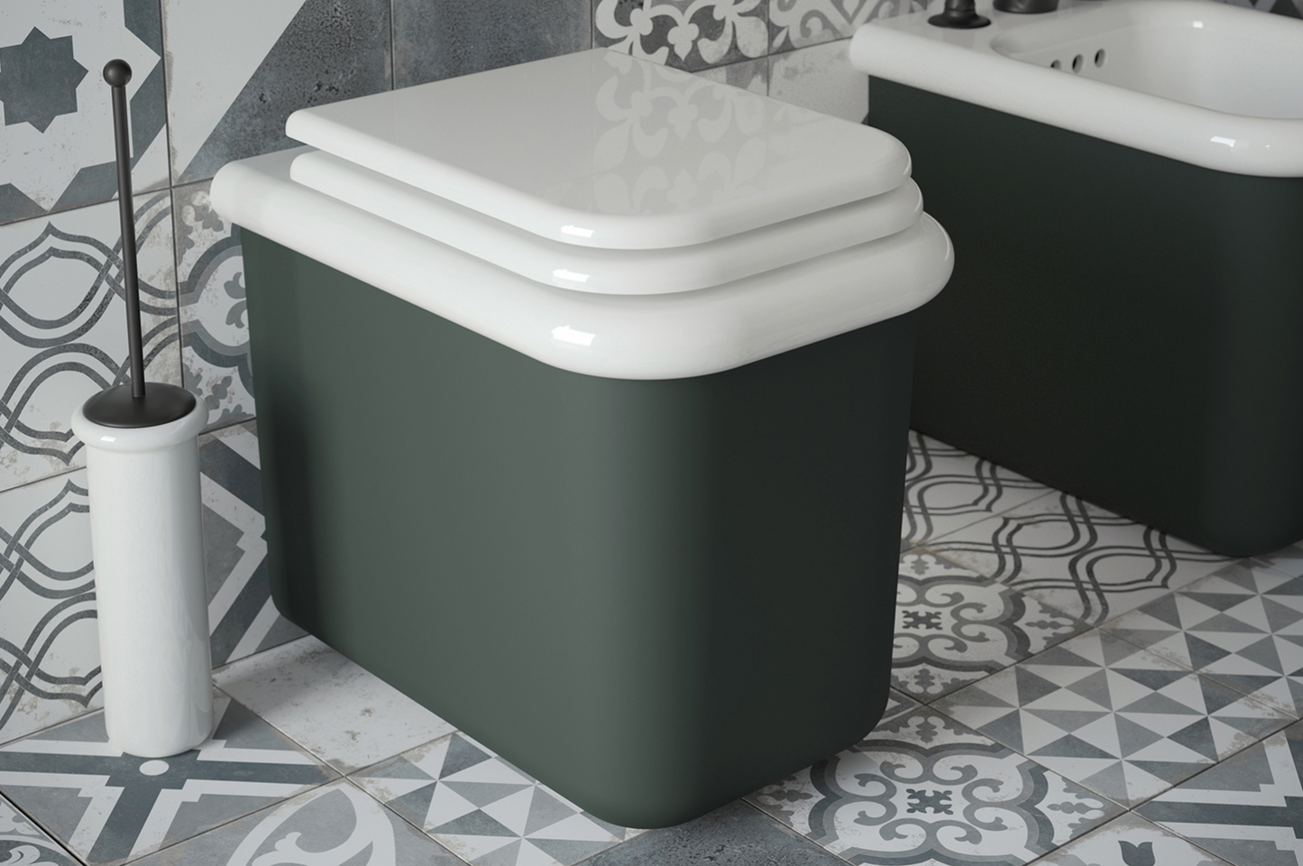 True Colors Lite Vintage style floor-standing ceramic toilet