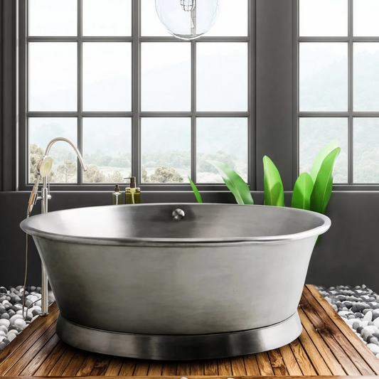 Round Copper Bathtub Circle Vintage Style