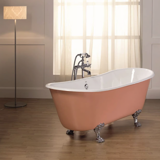 Vintage style Romarin cast iron bathtub with legs