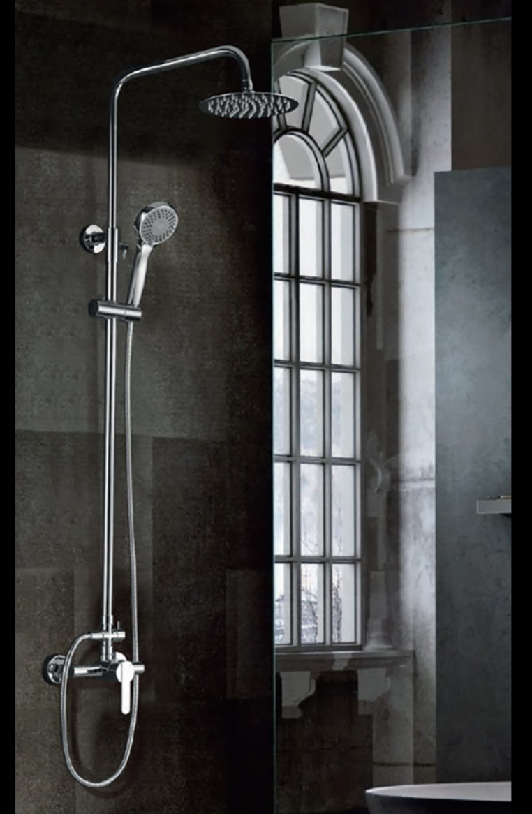 Imex Roma chrome single-lever shower bar