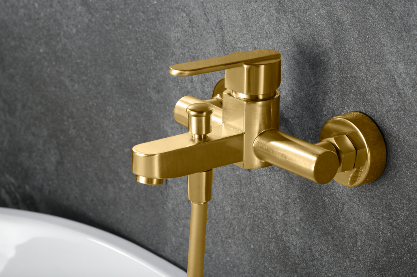 Grifería de baño y ducha oro cepillado Roma de Imex