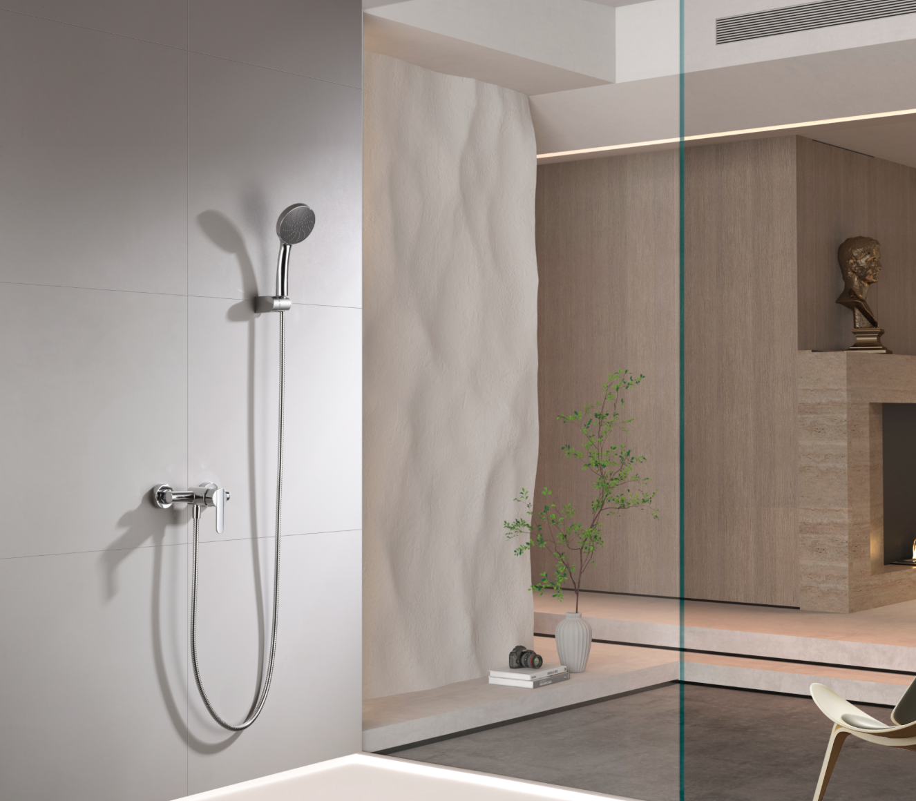 Imex Roma chrome single-lever shower faucet