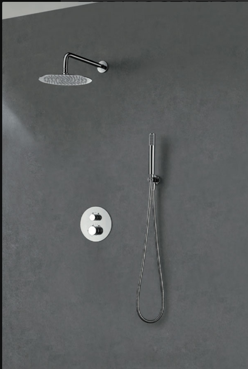 Imex Line chrome built-in thermostatic shower set 
