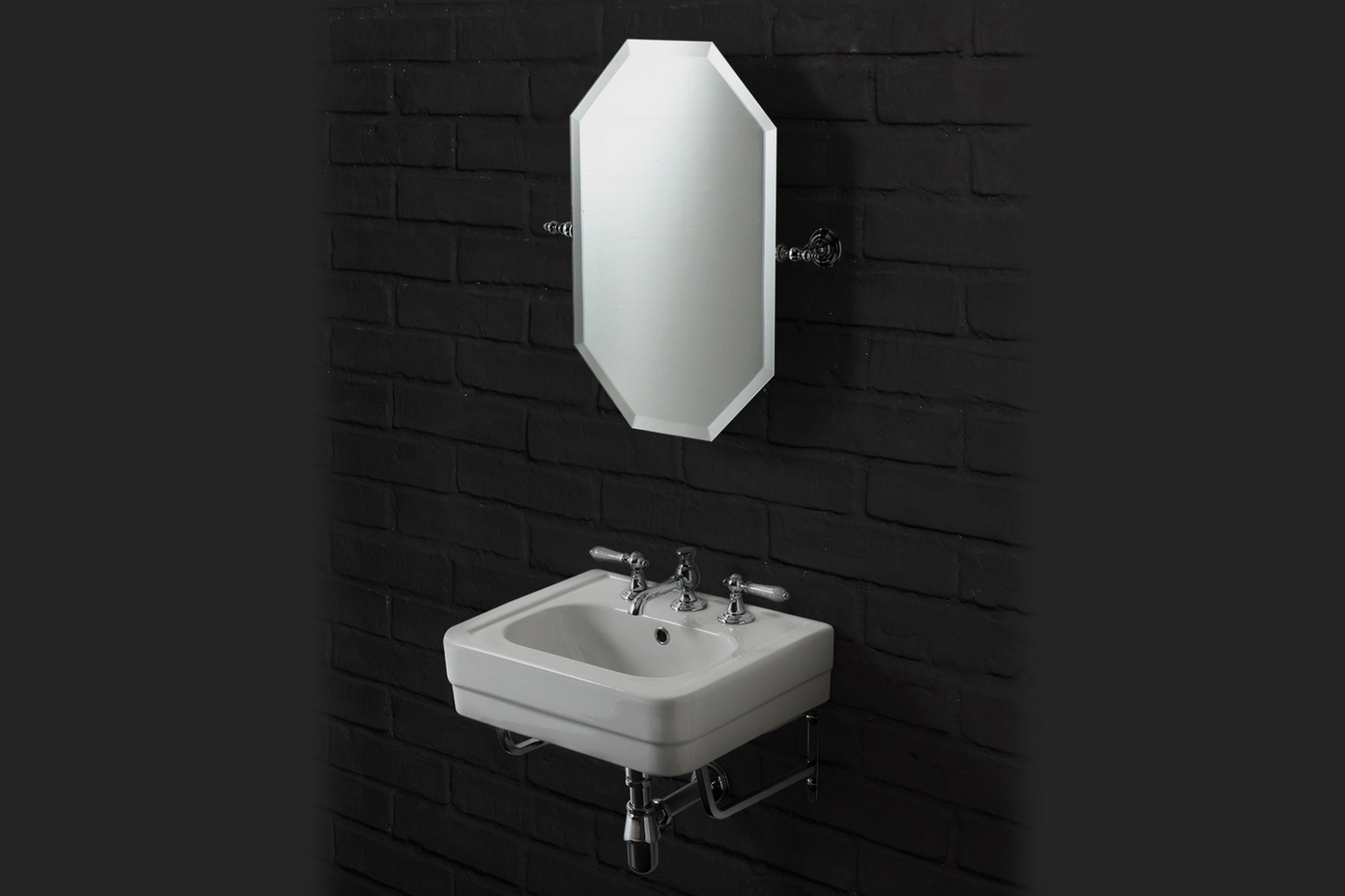 Espejo  de baño basculante octogonal estilo Vintage